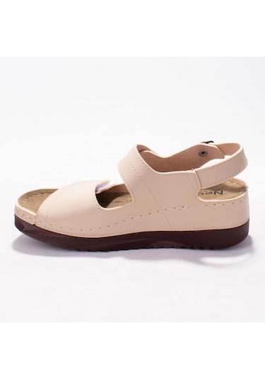Dagoster Dza37-3014 Bej Günlük Ortopedik Kadın Sandalet Bej