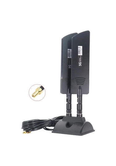 Sones 42dbi 5g Yönlendirici Harici Anten Dış Mekan Uzun Menzilli Wifi Sinyal Kapsama Alanı Güçlendirici, Özellikler: Ts9 Siyah