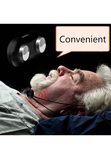 Neevoyu Ems Kas Stimülasyonlu Uyku İyileştirici - Taşınabilir Solunum Engeli Önleyici Cihaz Siyah