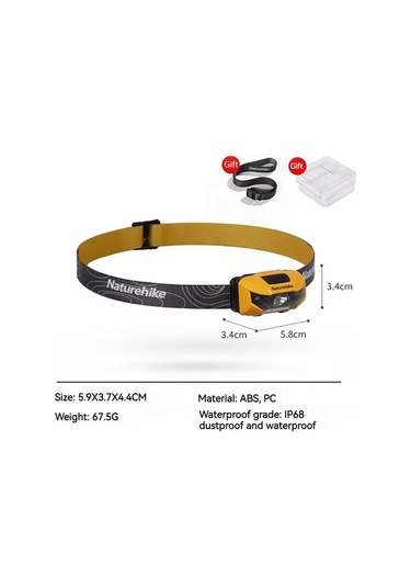 Naturehike Hakino 210 Lümen Kafa Lambası Yeşil Yeşil