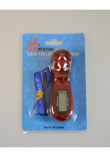 Boyun Askılı Işıklı Dijital Zikirmatik Kırmızı