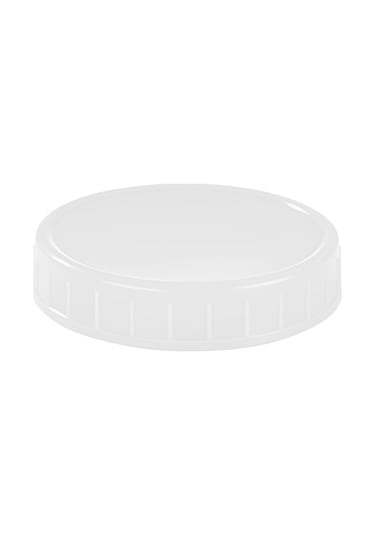 Mufunye 86mm Pp Malzeme Mason Kavanoz Kapak, Su Geçirmez Ve Havaya Kapalı Silikon O-ringi İle Dayanıklı Depolama Kapağı, Tekli Paket Beyaz Beyaz