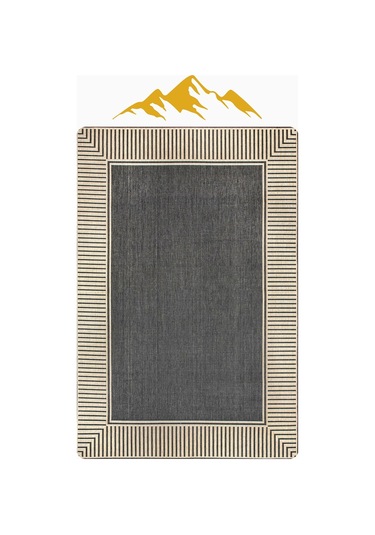 Modern Desenli Dijital Baskı Kaymaz Taban Halı H0956 Renkli