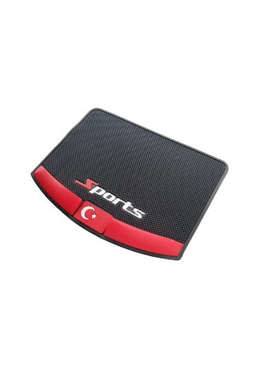 Kaydırmaz Silikonlu Ped Sports Türk Bayrak Desen 17,5cm X 13,5cm