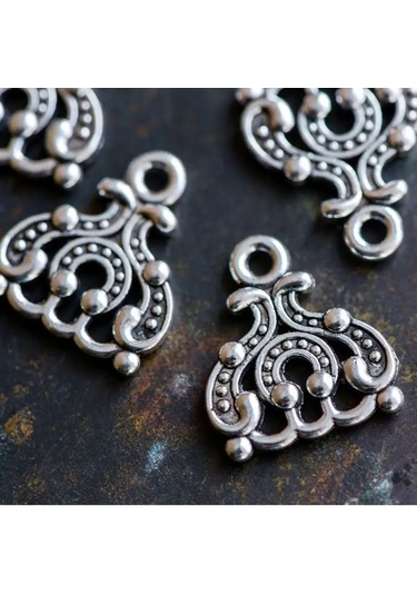 Kafebizu 20 Adet Konektör Antenli Gümüş Renkli 14.5x13x2.5 Mm 151139255