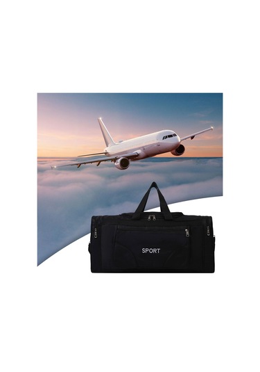 Homyl Alışveriş Seyahat Erkekler Için Duffle Çanta Siyah