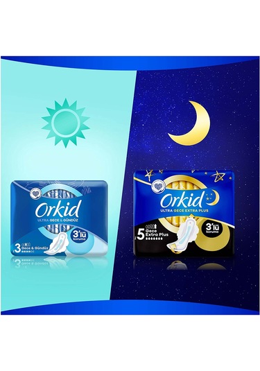 Orkid Ultra Extra Hijyenik Ped Gece & Gündüz 2 x 6'lı