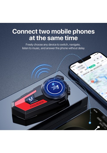 Suofeng Bt5.0 Motosiklet Kulaklığı - Su Geçirmez, Gürültü Önleyici, 40 Saat Çalışma Süresi, Ip67 Koruma, Çift Telefon Bağlantılı