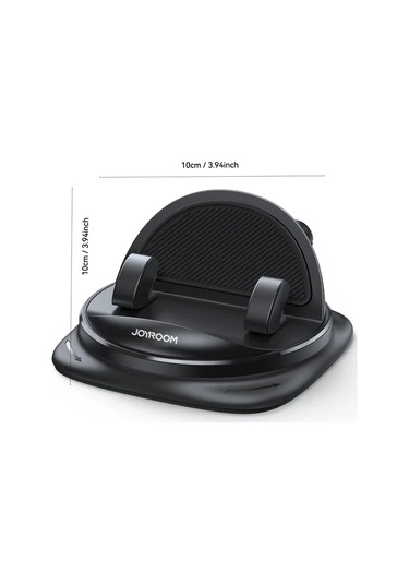 Xuweiwei Siyah 360 Derece Dönebilir Joyroom Araç İçin Ayarlanabilir Yaylı Telefon Tutucu Kaymaz Silikon