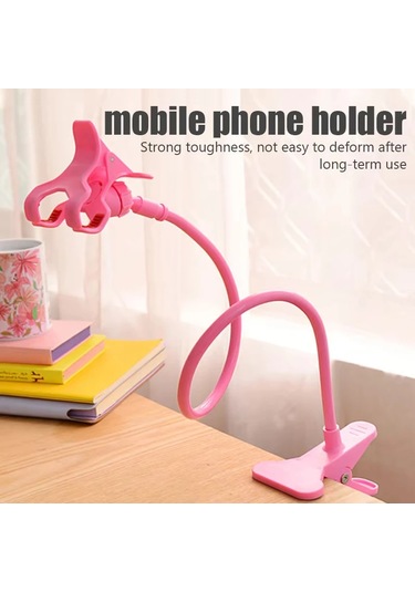 Evrensel Cep Telefonu Tutucu Esnek Tembel Tutucu Ayarlanabilir Açık Gri