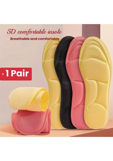 Fochsia Pembe 35-36 5d Yumuşak Tabanlı Spor Ayakkabı Astarı Koşu Rahat Nefes Alabilir Yorgunluk Önleyici