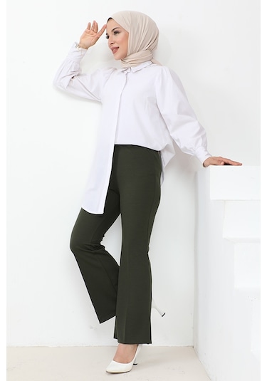 Piyale Ispanyol Paça Pantolon 653 - Haki