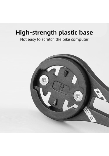 Aubyhe Alüminyum Bisiklet Bilgisayar Tutucu, Yollu Bisiklet Entegre Saplı Dikey Açı Ayarlanabilir Siyah Taşıyıcı Siyah