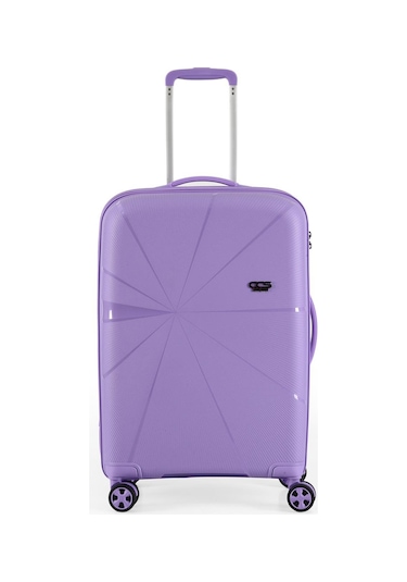 Ççs 5264 Polipropilen Büyük Boy Valiz Beyaz-bej