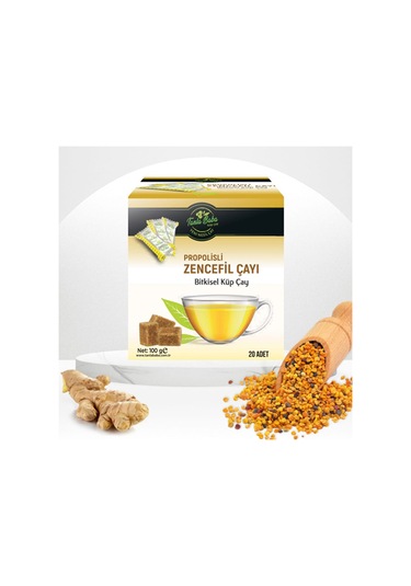 Sargılı Propolisli Zencefil Çayı 100 Gr 20 adet Doğal Bitkisel Gl