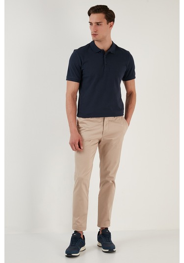 Buratti Pamuklu Regular Fit Düğmeli Erkek Polo Yaka T Shirt 5902127 Indigo