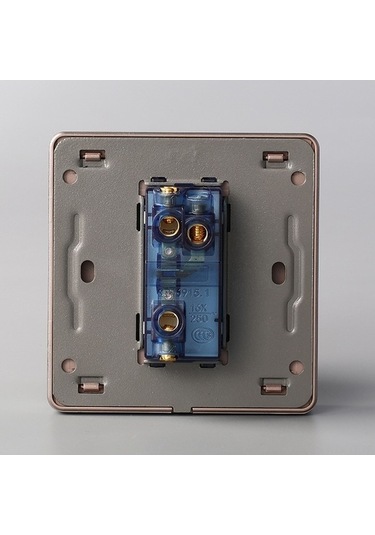 Besthome1 Tek Kutuplu 15a 250v Dekoratif Anahtar, Ev Ofis Sessiz Güvenli Işık Anahtarı