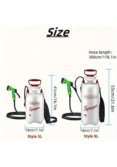 Willowhaven 2025 1.32gal Taşınabilir Kamp Duş Seti - Plaj Pompası Manuel Dalga Yıkama