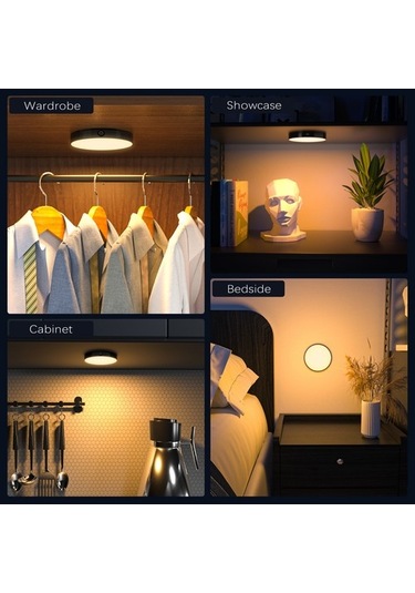 Metabagua De Beers Wılled Kısılabilir Dokunmatik Işık Dahili 1000mah Pil Taşınabilir Led Gece Işıkları Dolap Gardırop Mutfak Yatak Odası Için Cd2q5g Bej