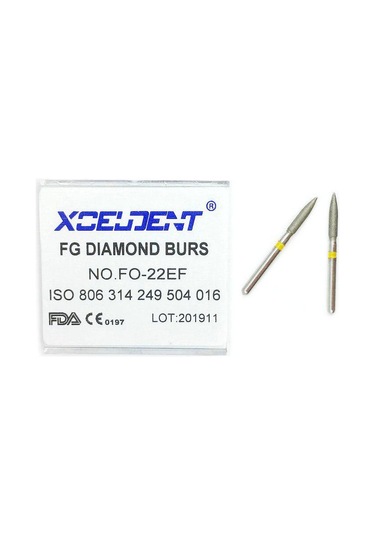 10 Adet Diş Elmas Uç Matkap Diş Parlatma İçin Yüksek Hızlı El Aleti Fg 1.6m Dia-bur Ekstra İnce Fo-22ef