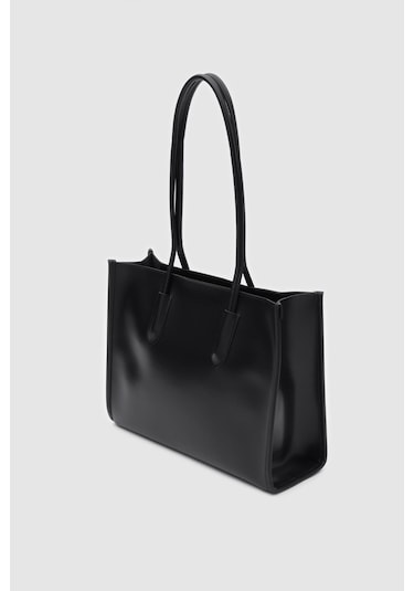 Paella Omuz Çantası Siyah Siyah