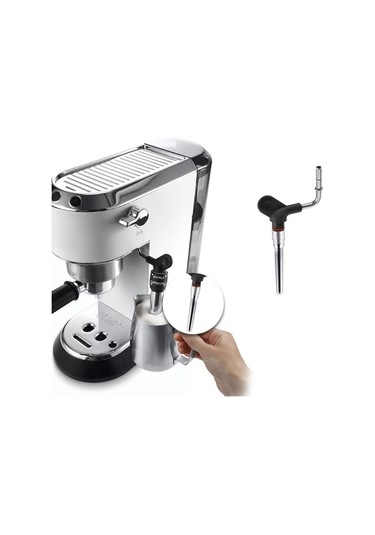 Metabagua Dedica Ec680/ec685, Ec9335, Ecp3420, Eco310 Için Buhar Nozulu Ucu Ucu, Süt Köpüğü Iç Boru, Paslanmaz Çelik Vt1o4d Gümüş