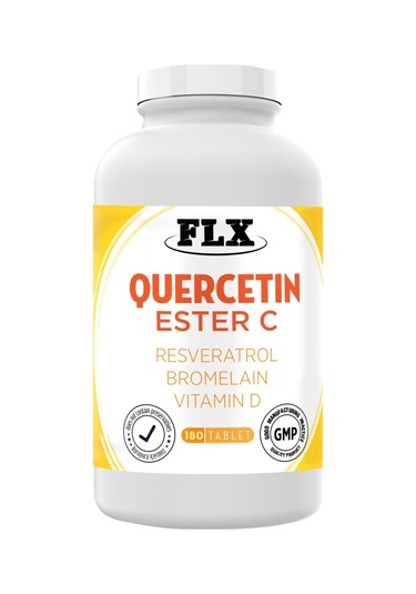 180 Tablet Quercetin Kuersetin Kuşburnu Magnesium Ester C Vitaminini Rutin Complex