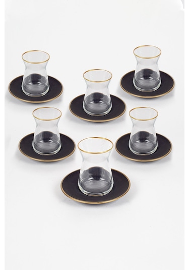 Rakle Black 12 Parça Çay Seti 132 Cc Renkli