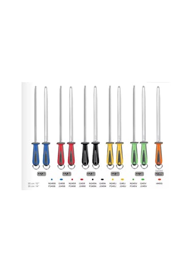 Fischer Bargoin I245r Oval Masat No:12 30 Cm Renkli Saplı