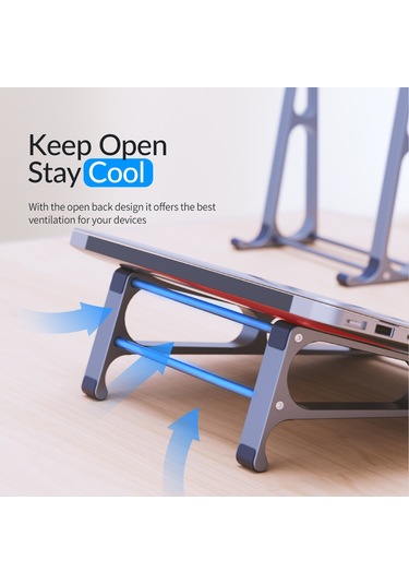 Sones Orıco Ma13 Çok İşlevli Dizüstü Bilgisayar Dikey Depolama Tutucu Gri