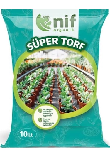 Nif Organik Süper Torf Bitki Toprağı 10 L