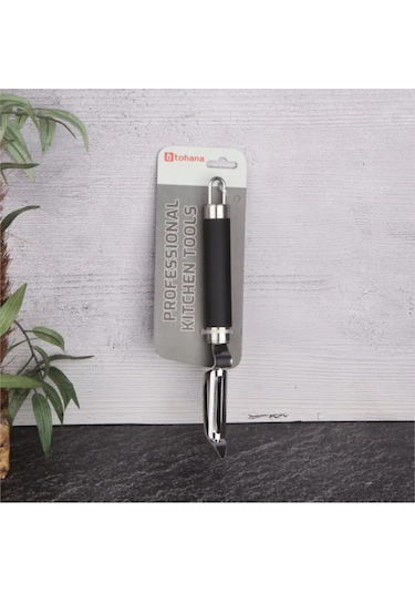 Siyah Saplı Paslanmaz Çelik Yan Soyacak