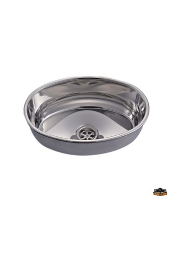 Marin Parlak paslanmaz çelik oval evye lavabo