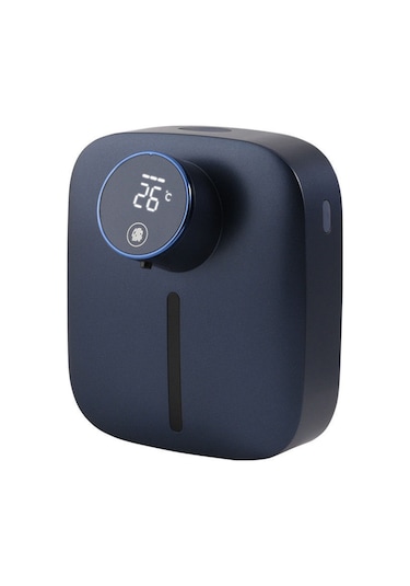 Geeksen Otomatik Köpük Sabunluk - Duvar Tipi, Şarj Edilebilir, Geniş Kullanım Alanı Mavi