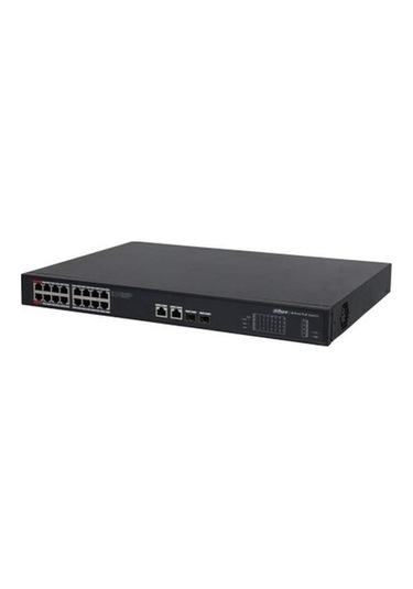 Dahua Pfs3220-16gt-240 16ge Poe Port 16xpoe 240w 2ge Uplink 2x Combo Sfp Yönetilemez Switch