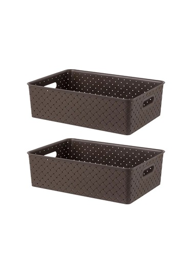 El Casa Depolama Sepeti 2 Adet, 7,5 L 19869372 Koyu Kahverengi