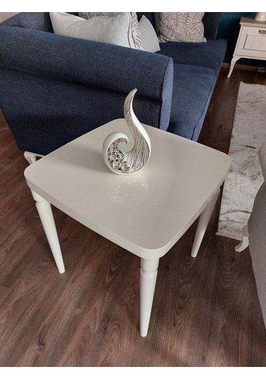 Akset Lüx Yan Sehpa Full Krem