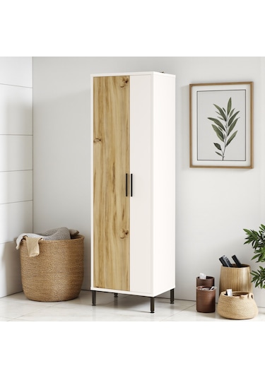 Robin Home Çok Amaçlı Dolap Vileda Banyo Dolabı Beyaz Beyaz