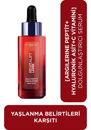 L'oreal Paris Revitalift Lazer Yaşlanma Belirtileri Karşıtı Üçlü Peptit Bakım Serumu 30 Ml