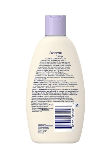 Aveeno Baby Lavender Vanilla Bebek Banyo Bakım Şampuanı 236 ML