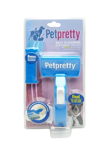 Pet Pretty Jilet Aparatlı Basmalı Kedi Köpek Tarak Mavi