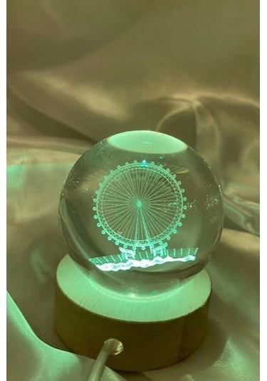 Dönmedolap Işıklı Cam Küre Kod 61