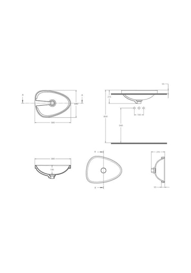 Bocchi Etna Tezgah Üstü Lavabo Parlak Mandalina Sarı 58 CM