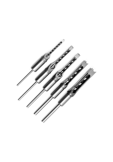 Xinxin Kare Delik Matkap Ucu Ağaç İşleme Delik Testere 5 Adet