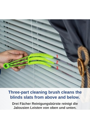 Jaluzi, Panjur Ve Çıtalar İçin Temizleme Fırçası - 2'li Set + 2 K