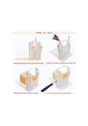 Ekmek Dilimleyici, Katlanabilir Ekmek Tost Dilimleyici, Sandviç Tost Kesme Makinesi - Hızlı Ve Güvenli, Eşit Dilimleme Diğer