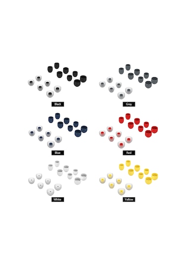 Youmex Sony Wf-1000xm3 Kulaklık İçin 7 Çift Mavi Silikon Uyumlu Kulaklık Ucu Kapağı - Koruyucu Ve Konforlu Mavi