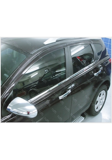 Nissan Qashqai J10 Krom Cam Çıtası 4 Prç. 2007-2014 P. Çelik