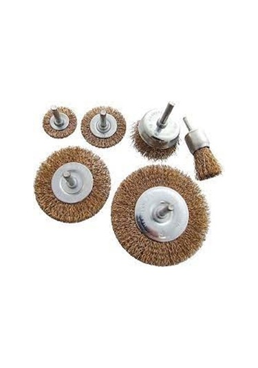 Star Pimli Tel Fırça Seti 6 Parça 100MM 75MM 50MM 50MM 45MM 25MM Star Str 01096