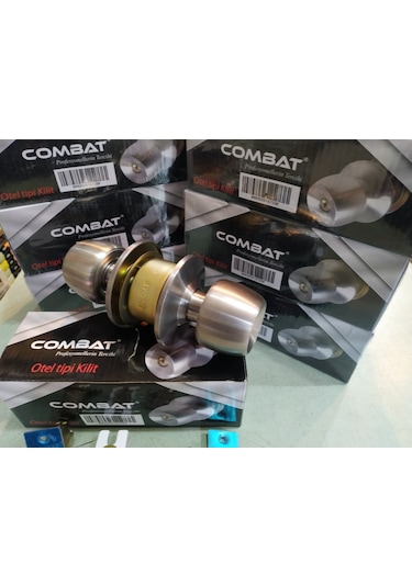 Combat Topuzlu Kapı Kilidi Kollu Otel Tipi Gri-saten Oda